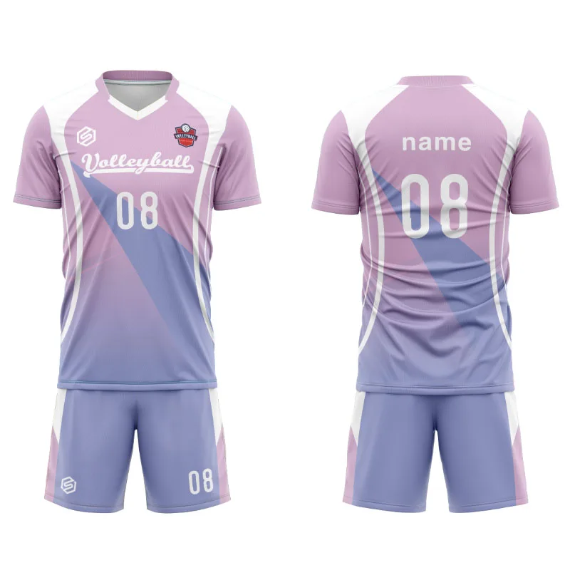 Volleyball Uniforms Fully Sublimation Printed Logo Name Unisex Man 