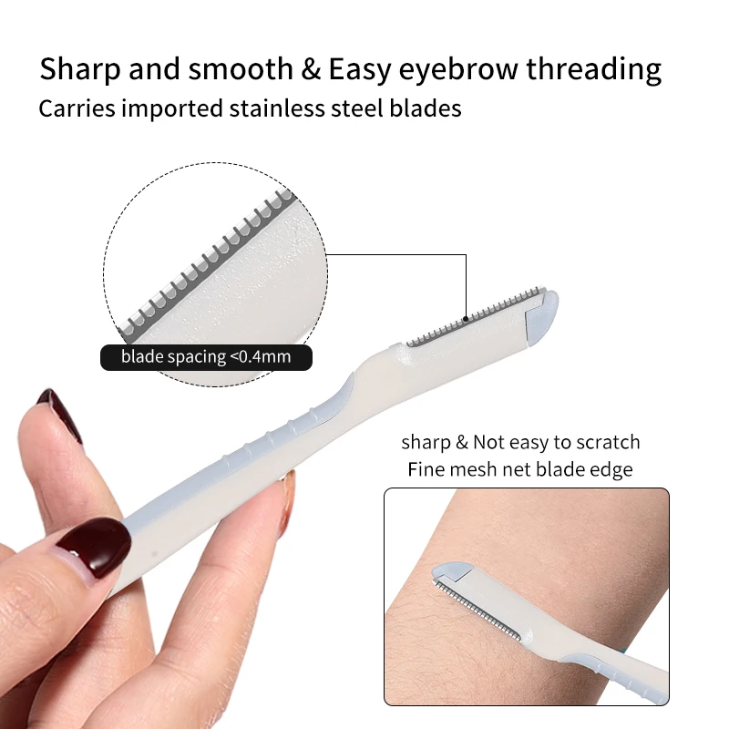 Lameila 3pcs Mesh Stainless Steel Balde Shaver Razors Eyebrow Razor Se A960 Women Makeup Face Body Hair Remover Trimmer