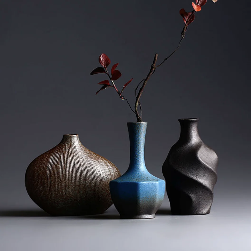 21新设计北欧现代瓷器室内桌面纹理几何艺术花瓶套装陶瓷鲜花花瓶家居装饰 Buy 花瓶家居装饰 北欧花瓶 瓷器陶瓷花瓶product On Alibaba Com