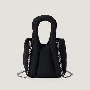 Wholesale Hot Women Lightweight Handbag Nylon Crossbody Hobo Bags Puffer Tote Bag for Women