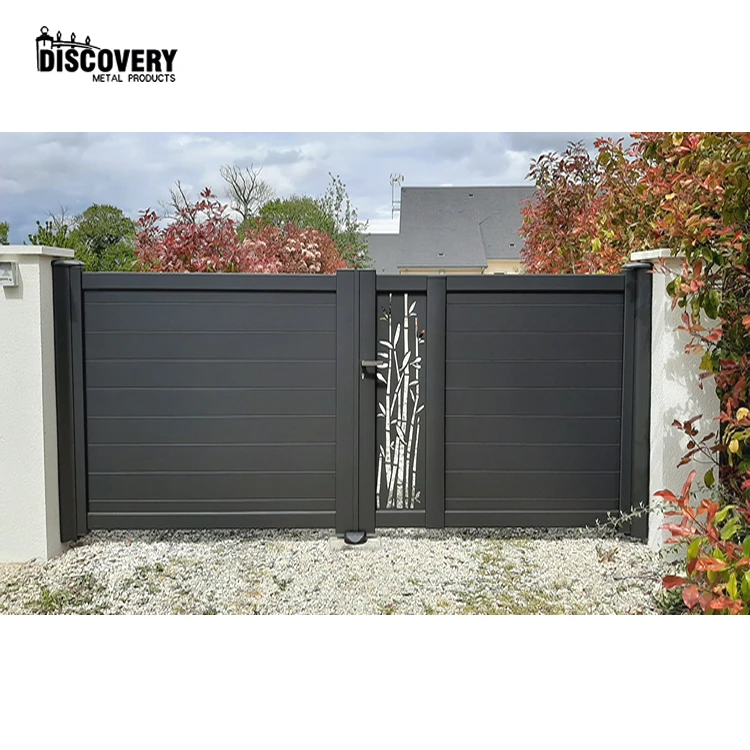 Factory Customized Durable Use Electric Remote Control Aluminium Garden Gates Driveway Main Gates for Houses
