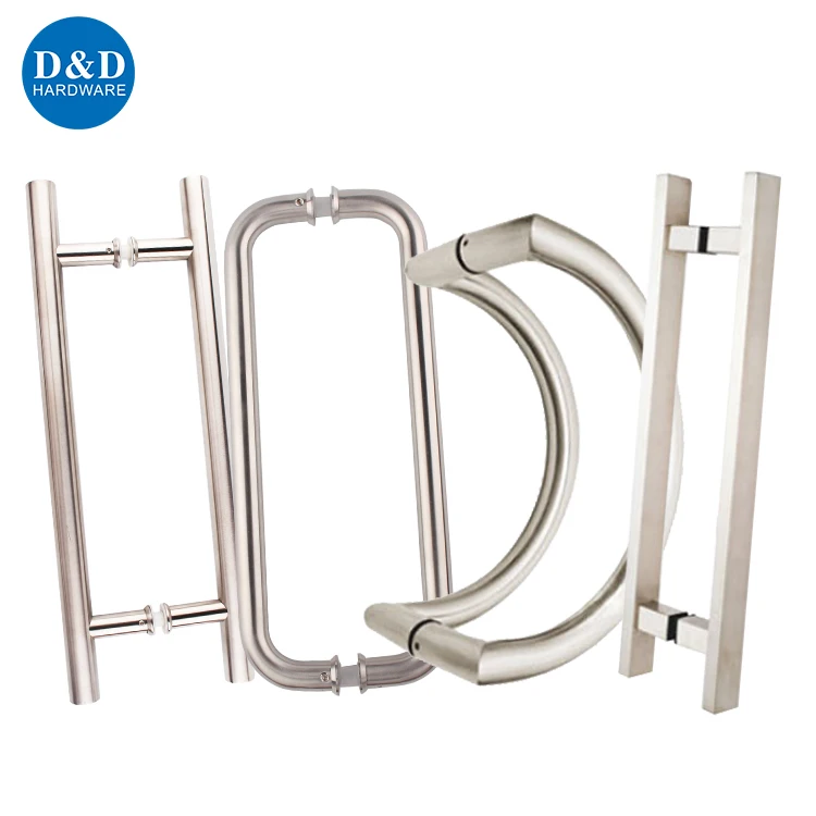 Modern Design Square Back to Back Stainless Steel Square Shape Corner Door Pull Handle