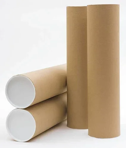 China Factory Seller Custom Biodegradable Cardboard Postal Poster Packaging Custom Paper Mailing Long Tube With End Lids