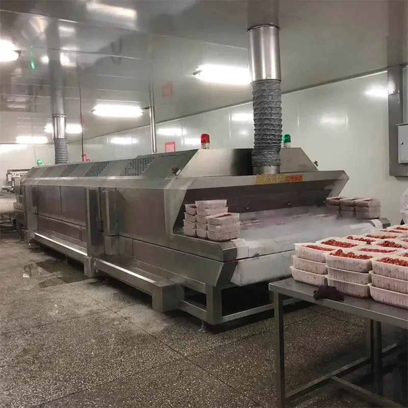 Industrial Quick Freezing Tunnel IQF Freezer Liquid Nitrogen Cooling Freezing Tunnel blast frozen