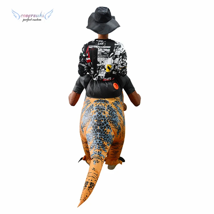Mascot Costume Halloween Carnival Christmas party performance riding tyrannosaurus rex Inflatable clothes costume cartoon toys