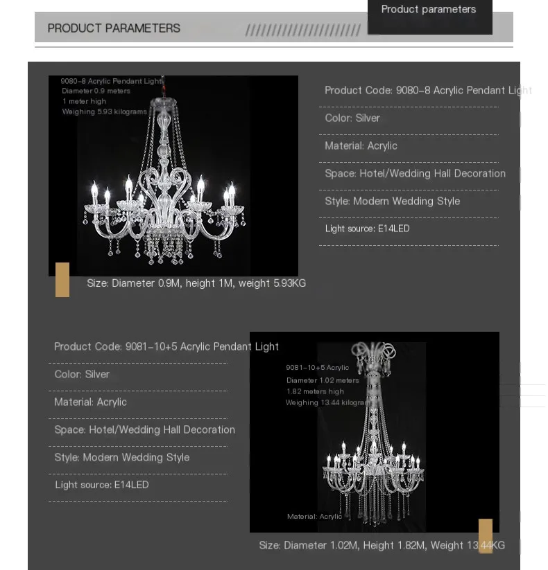 Vintage Hanging Lamp Modern with Fabric Shade Chrome European Crystal Chandelier