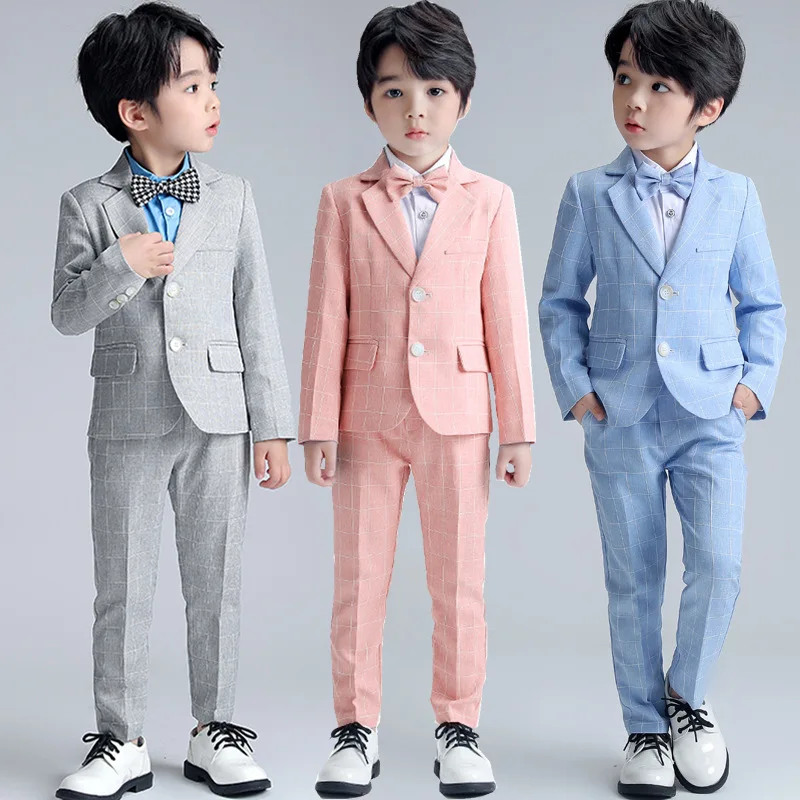 Luxury Kids Party Wear Dresses For Boys Clothing 4 Pcs Set 2 To 15 Year