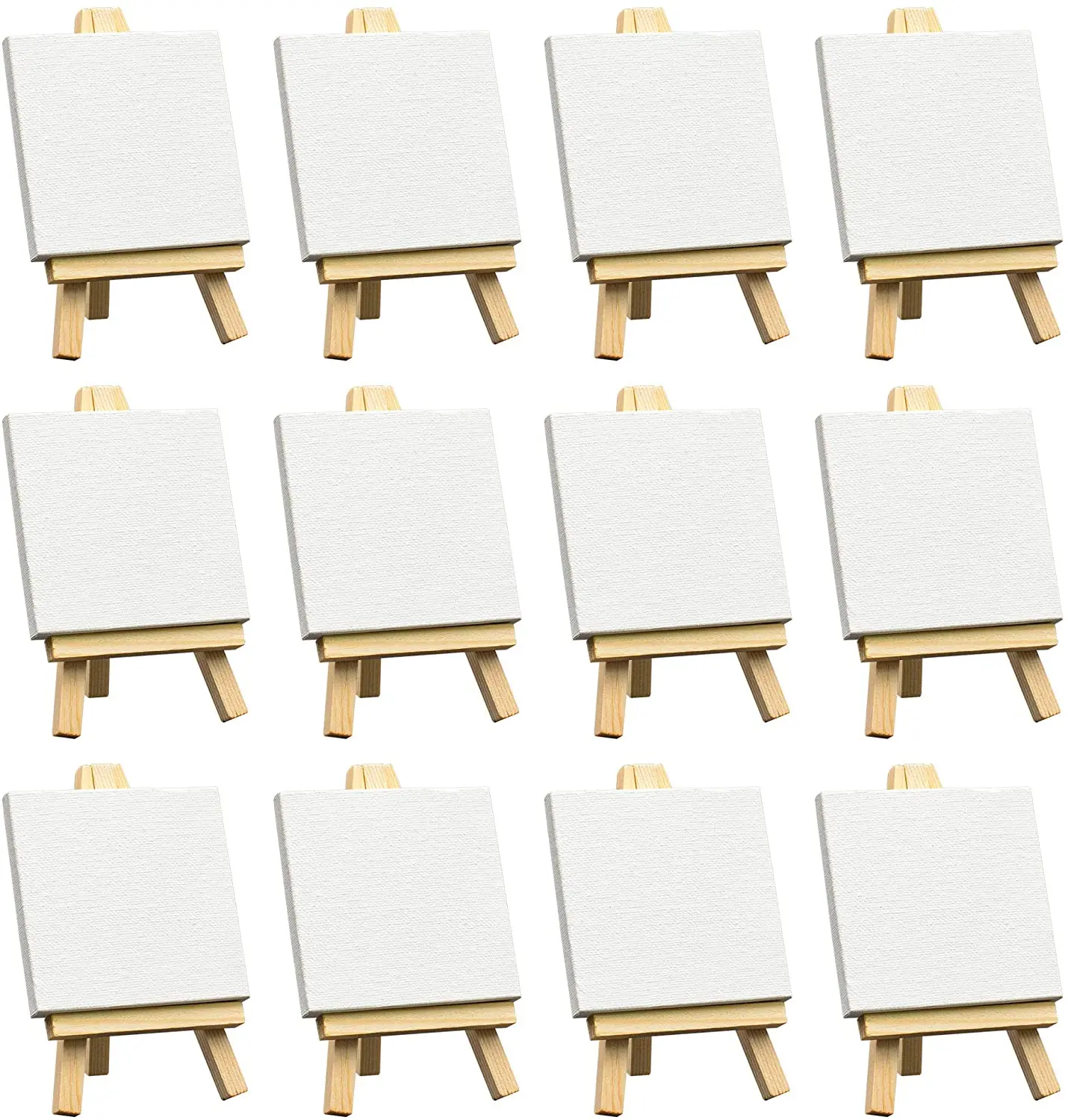 Canvas and Easel Set Painting Craft Drawing Art Decoration Canvas Painting Board Stand Kit