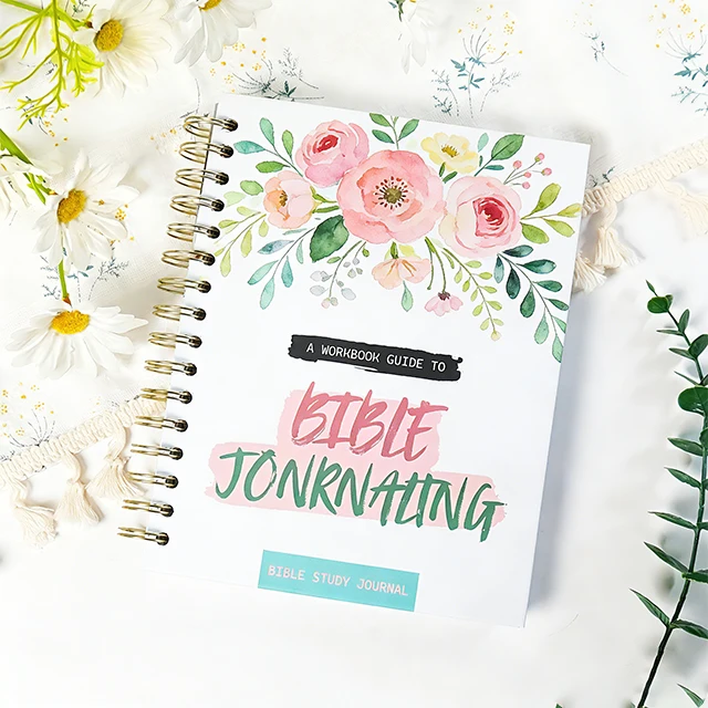 Custom Printing Bible Study Journal Christian Prayer Devotional Planner Inspirational Notebook Self Care Workbook with Scripture