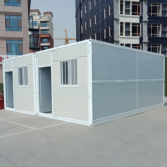 Luxury Design Fast Build Prefab House 20ft Modular Folding Container House Camping Foldable Tiny Container Office