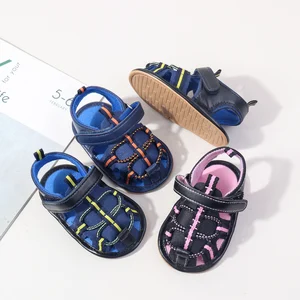 Wholesale Anti-Slip TPR Outsole Summer Sandals for Boys Breathable Flat Outdoor Sandals with Anti-slip Outsole
