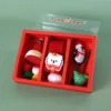 red 2025 Cat Christmas gift box