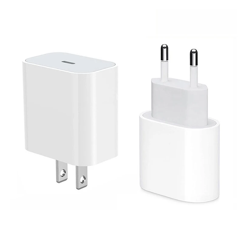 Новый продукт ЕС/США/Великобритания быстрое зарядное устройство для мобильного телефона настенный тип C кабель адаптер 20 Вт PD iPhone