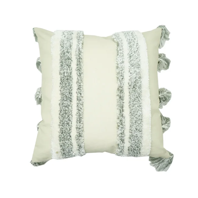 Macrame Decorating Plush Pillow Case Home Decor Cushion Cover Tuft Pillow Cover