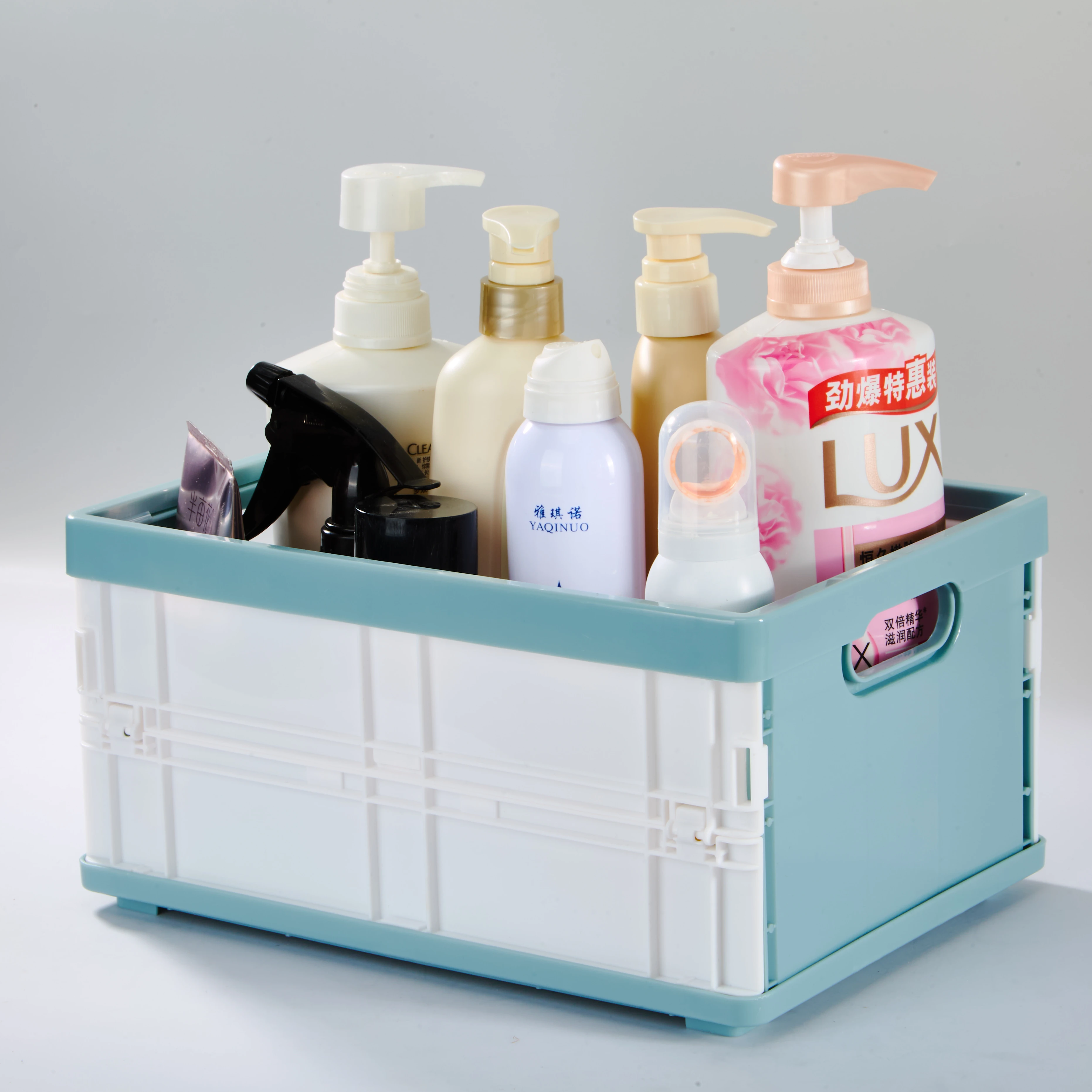 Custom Large Capacity Folding Desktop Storage Basket Modern Design Organizer for Clothing Toys Socks Bath Items