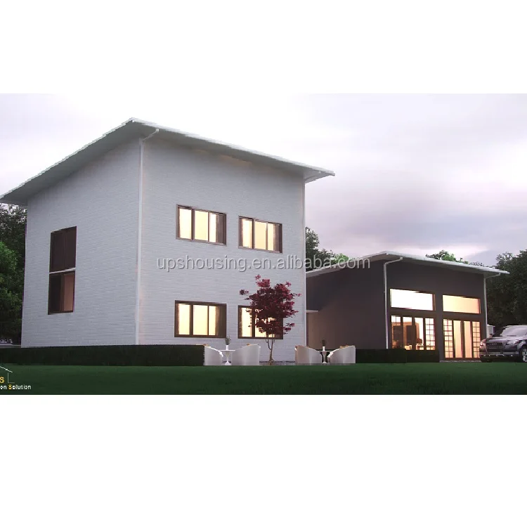 Casas Container Pré-fabricadas em Aço Leve China Fácil Montagem Uso como Hotel Módulo Plano Painel Sanduíche Design Moderno