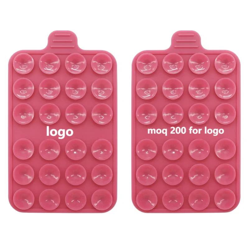 4 Ventouses Double Face En Silicone Pour Téléphone - Tient Au Mur, Miroir, Pour Selfies Mains Libres - 7