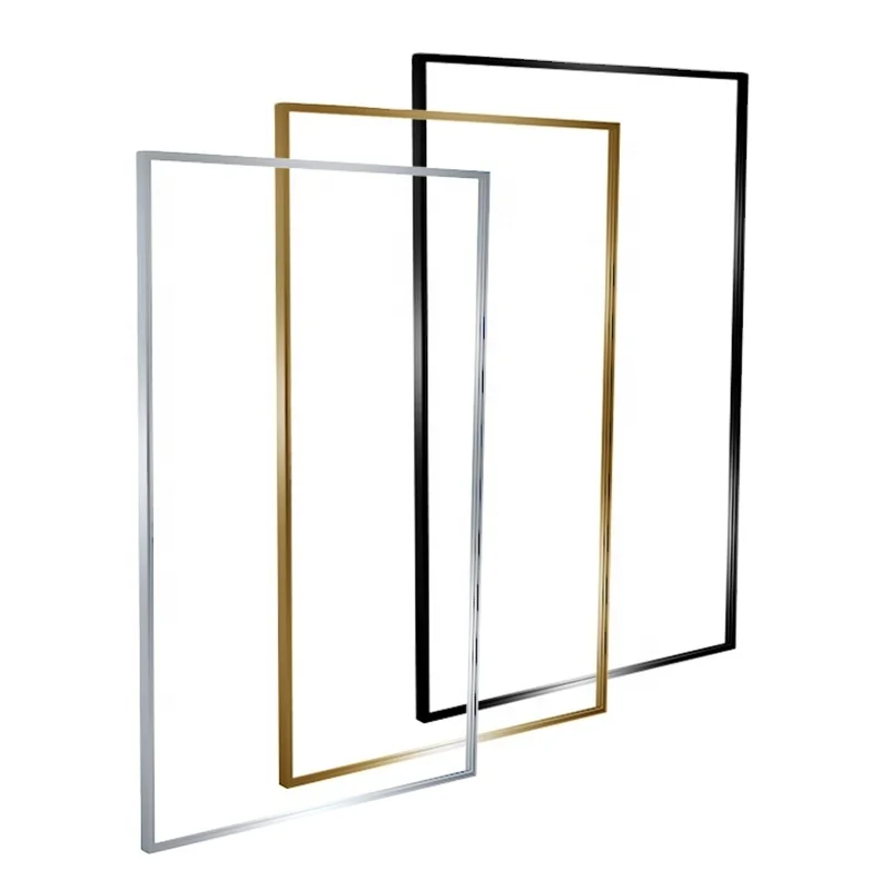 Good Quality Rectangular square Frame Decorative Aluminum Materia Moulding Picture Aluminum Photo Mirror Frame
