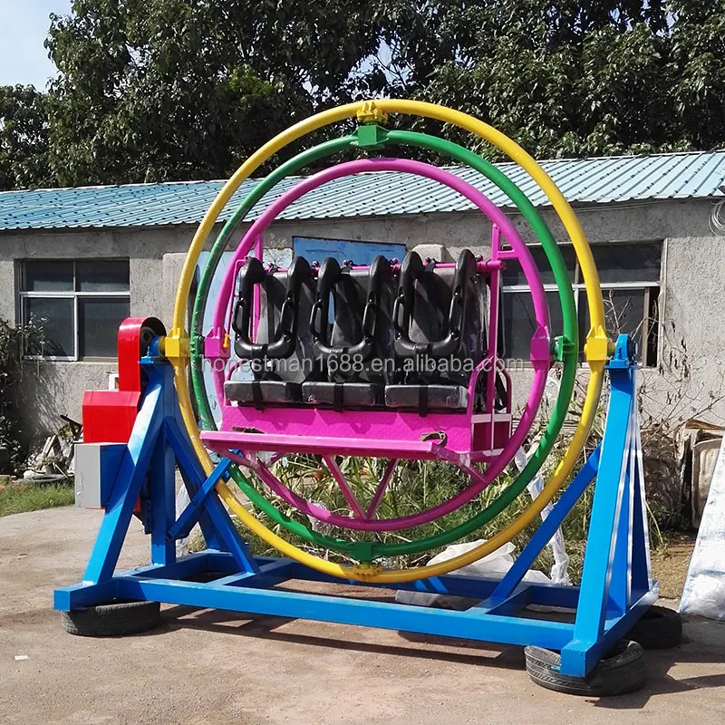 6 Seat Uk Game Chair Human Gyroscope Amusement Rides Trailer for Sale