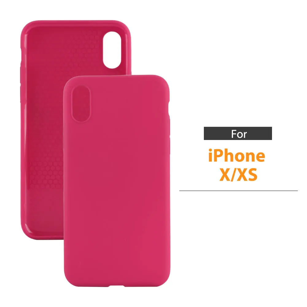 Tpu Pc Mobile Phone Case For Iphone X Ultra Thin Soft Covers Cellphone Red Matte Silicone Shell Anti Fall supplier