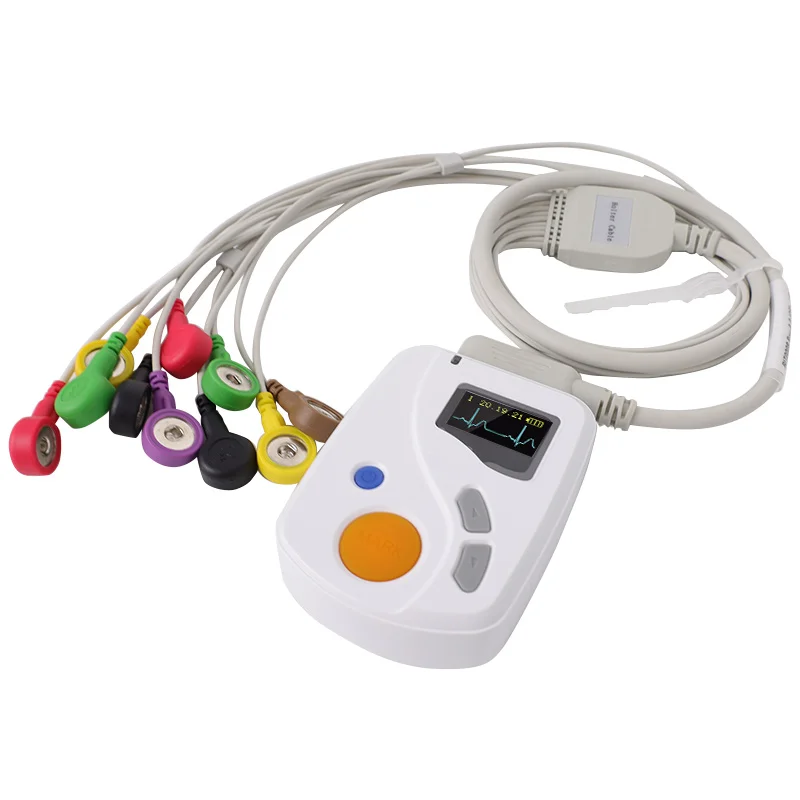 CONTEC TLC6000 24 Hours Handheld Dynamic 12 Leads Ecg Holter Monitor