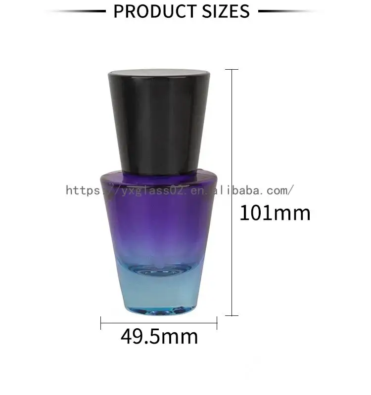 product luxury empty thick bottom 30ml gradient glass serum bottle packaging glass pump cosmetic with black lid for packaging container-9