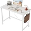 White with casters