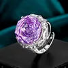 Anillo Roland de oro blanco de tamaño abierto