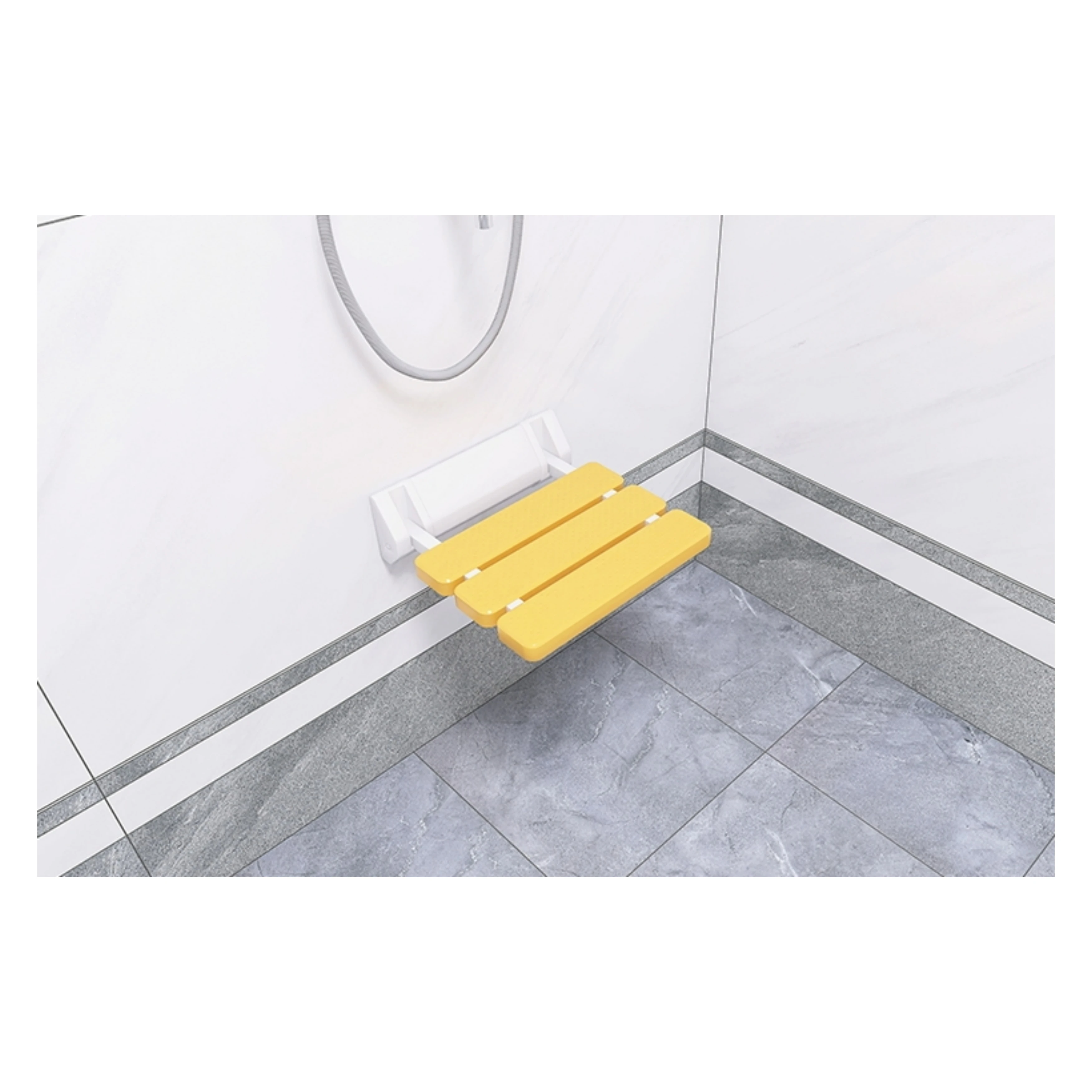 Современное алюминиевое Напольное сиденье для душа, Настенный Складной дизайн для ванной комнаты для гостиниц и больниц