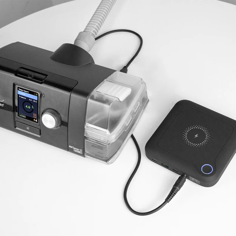 New Portable CPAP Battery Power Bank 24000mah 12V 24V DC Charger PD 60W for Dreamstation Resmed External Battery