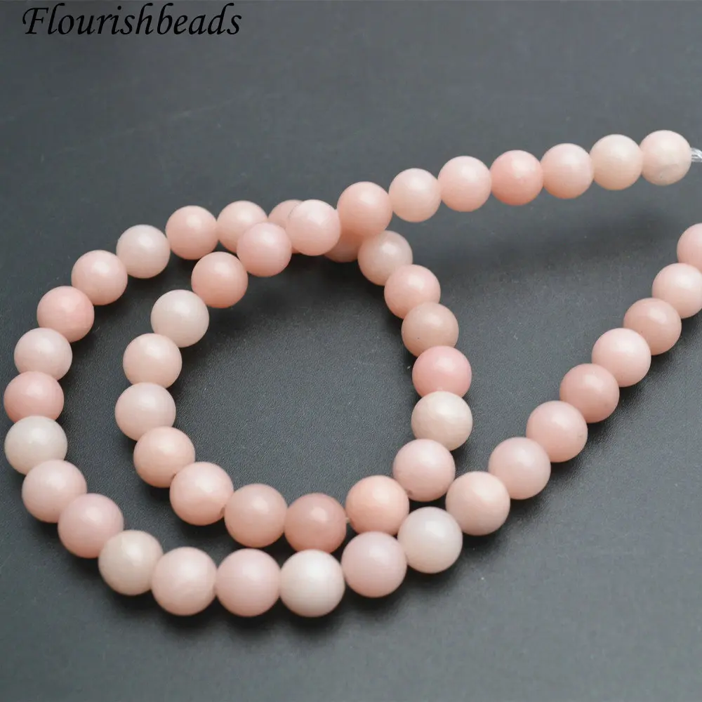 Natural 6mm Round Faceted Pink Opal Gemstone Jewelry Loose Seed Beads Strand 15" 