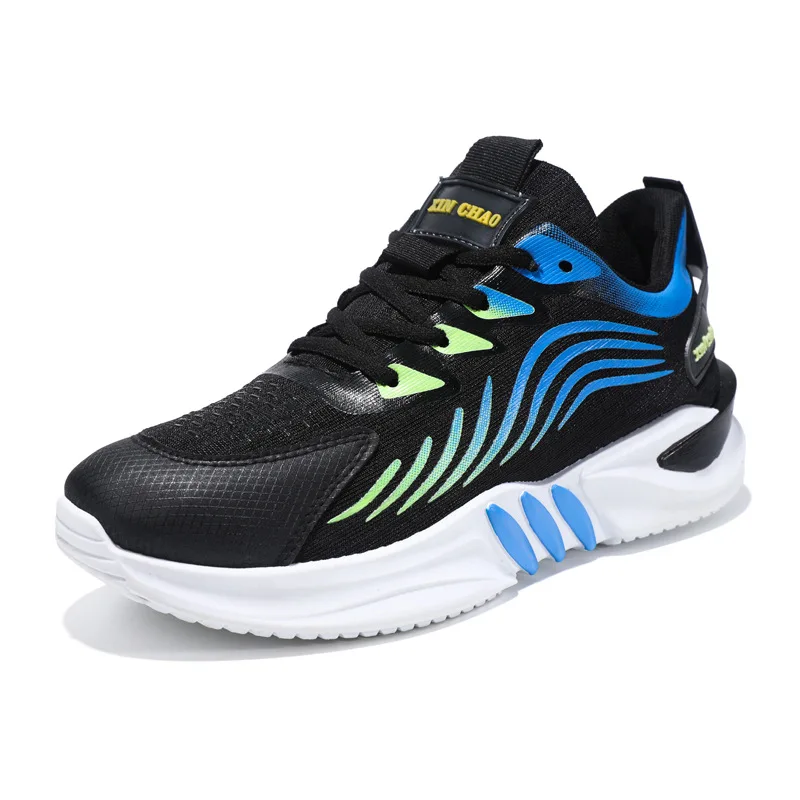 2024 men's summer flying mesh surface breathable leisure sports running shoes