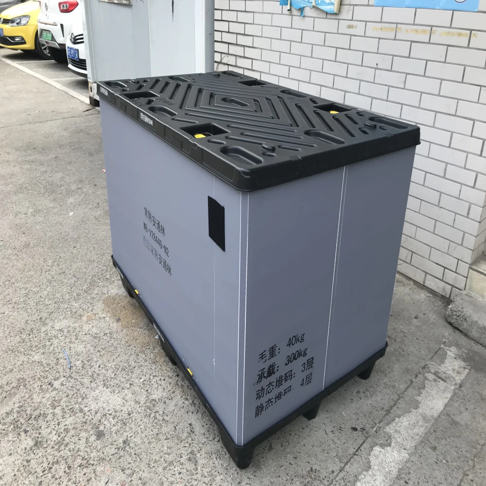 Factory pp Plastic Pallet Box Reusable Plastic Pallet Gaylord Box Cardboard Plastic Sleeve Boxes with Divide