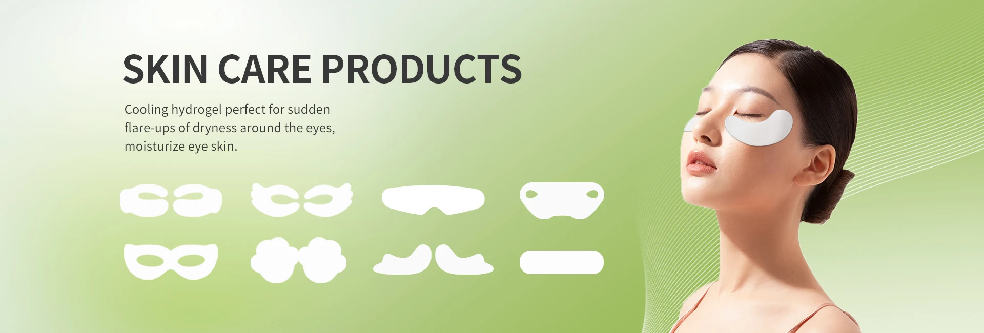 Custom Disposable Rest Eye Self Cooling Hydrogel Gel Cold Compress