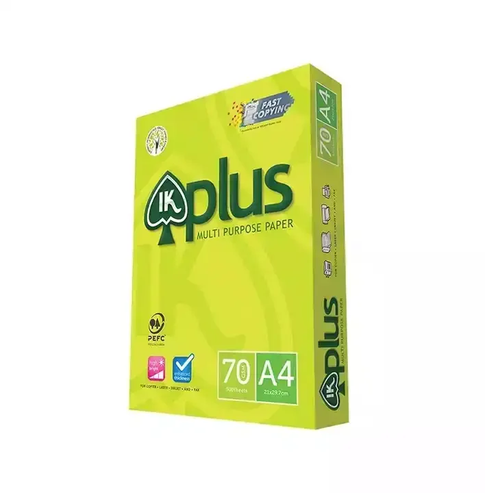 Ik Yellow A4 Size Copy Paper 70gsm/75gsm/80gsm - Buy Ik Plus A4 Copy ...