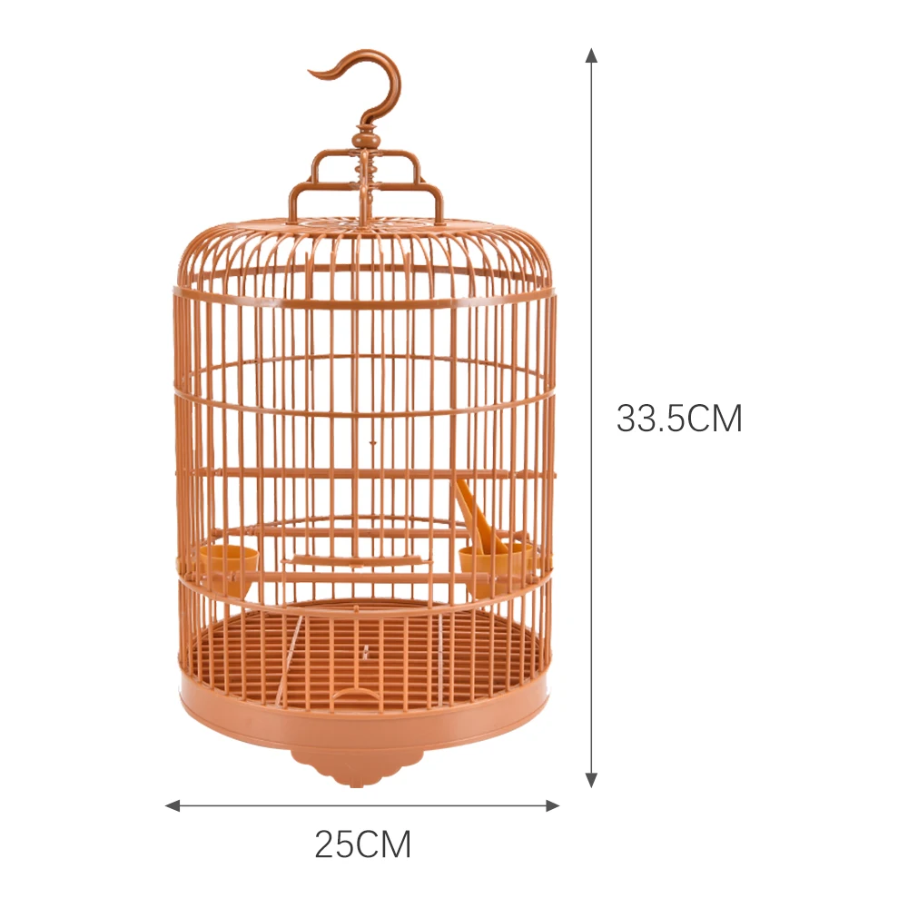 Drop Shipping High Strength Engineering Plastics Chinese Style With Hook Handing Outdoor Parrot Bird Cage