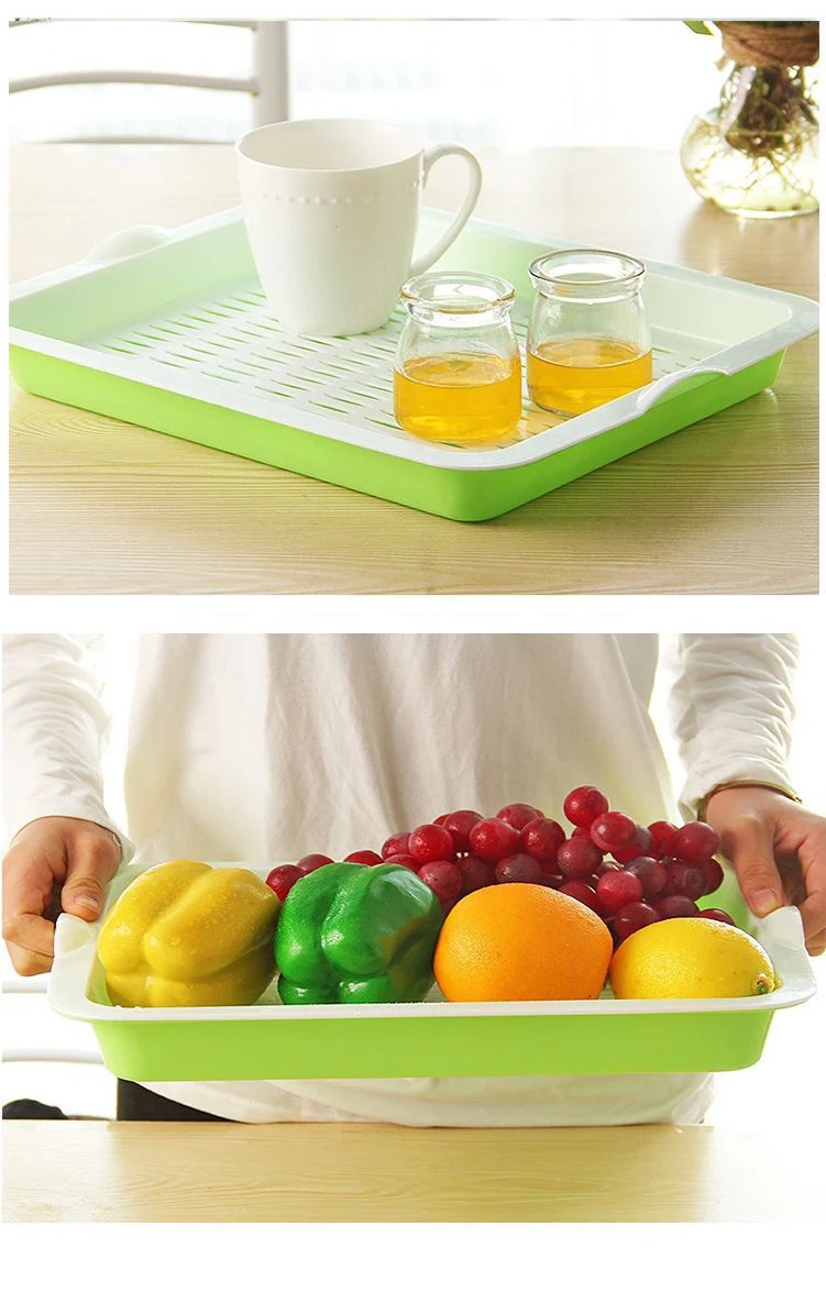 Detachable Drain Board Multipurpose Double Layers Plastic Drain Tray for Office/Home factory