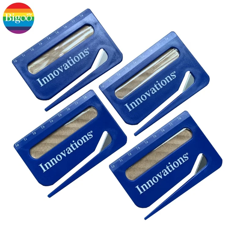 3 в 1, пластиковый мини-нож-конверт с увеличительным стеклом и линейкой