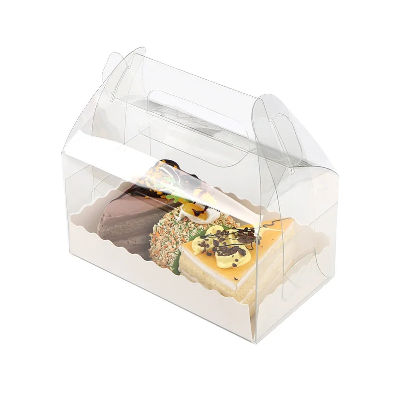 BAKEST Hot Selling   Transparent Plastic Cake Box  Portable Cake Box Bakery Package Box