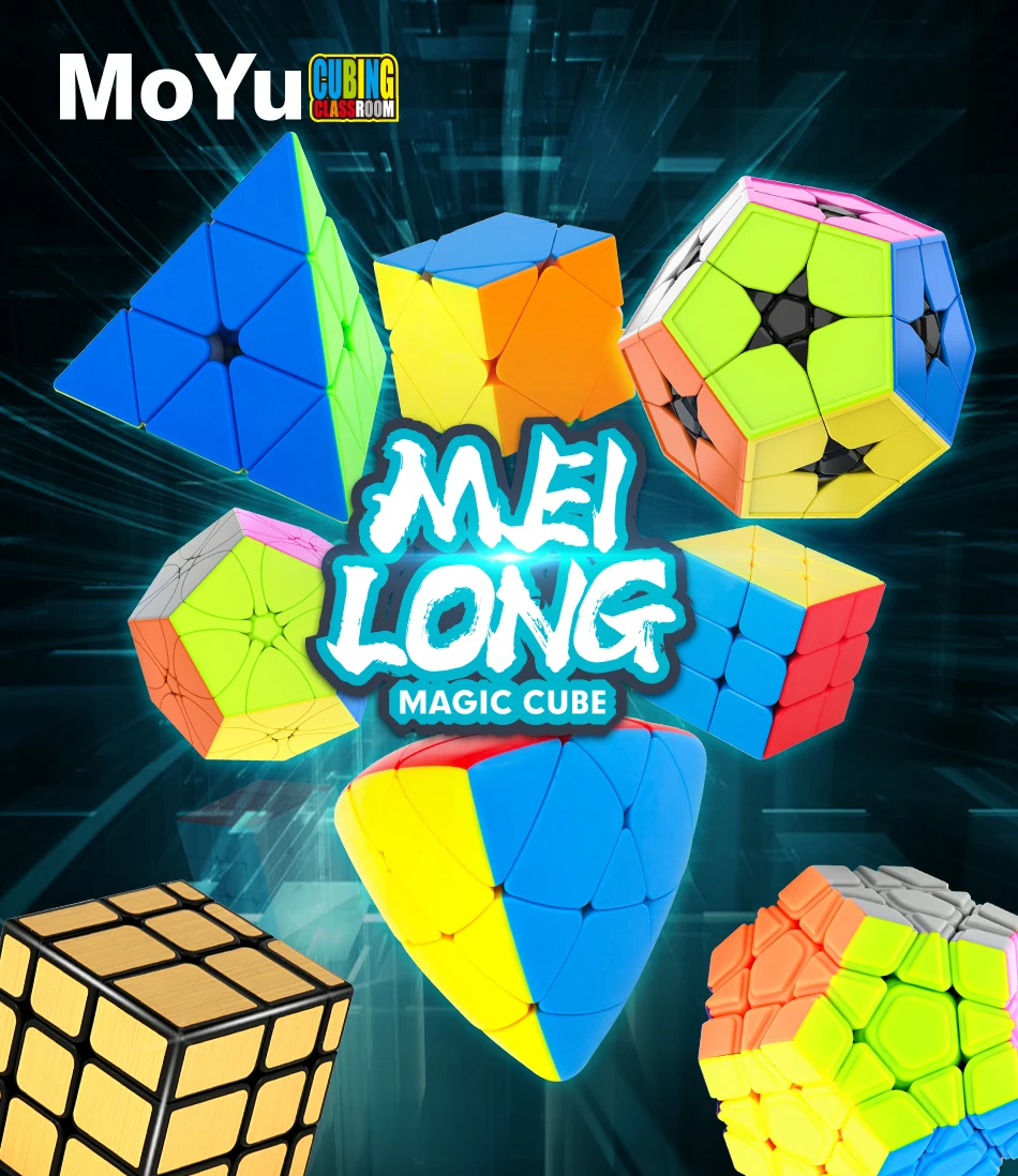 MoYu MeiLong Twist Cube Educational Toys Puzzle Magic Cube for Kids
