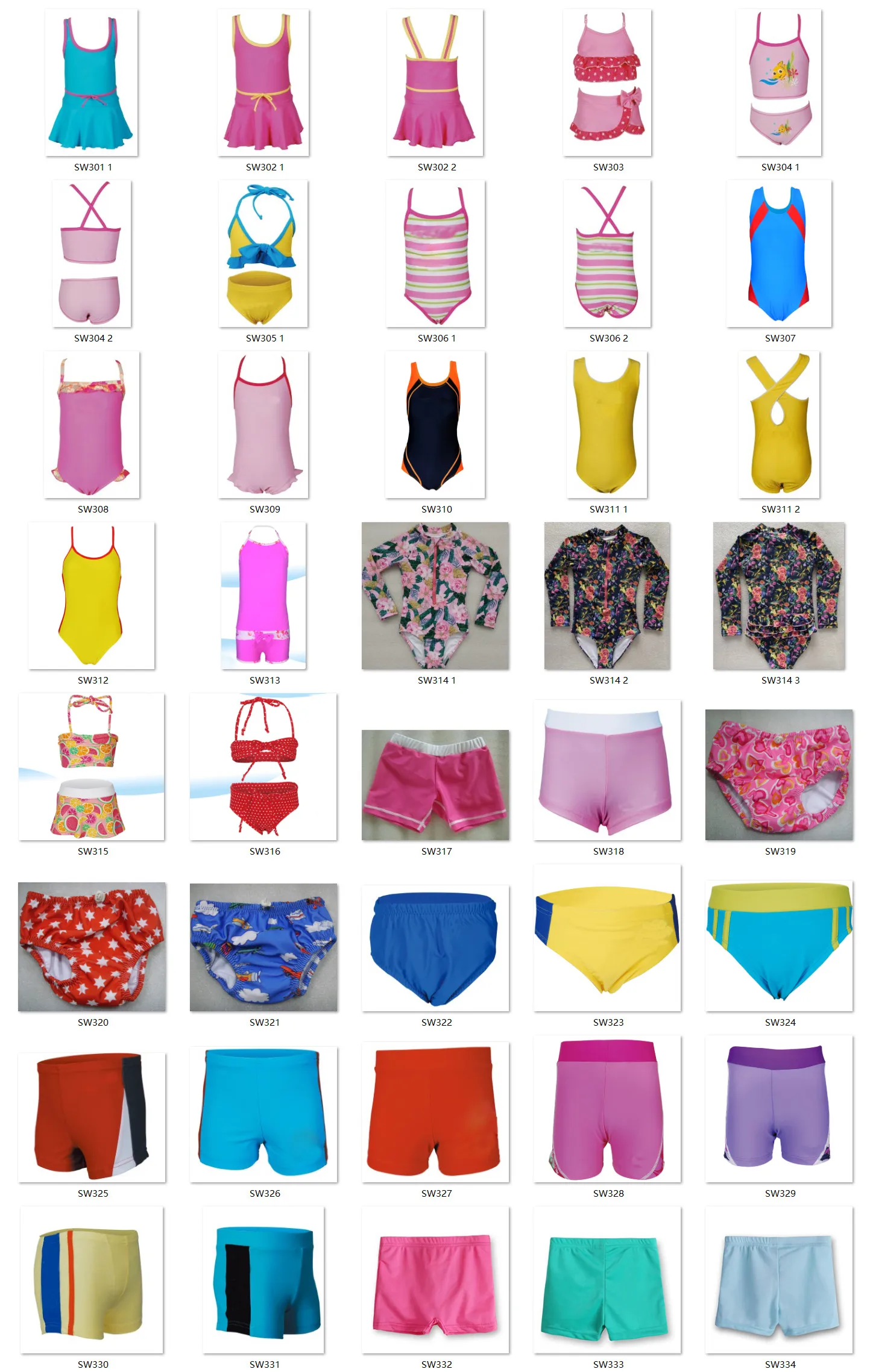 Изготовленный на заказ высококачественный слитный купальник бикини с регулируемыми лямками в простом стиле для маленьких девочек и детей