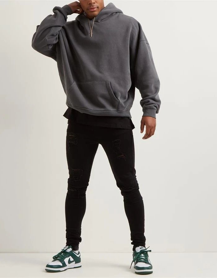 Fashion Designer Embroidery Hoodies Custom Logo Brown Hoody Men 100