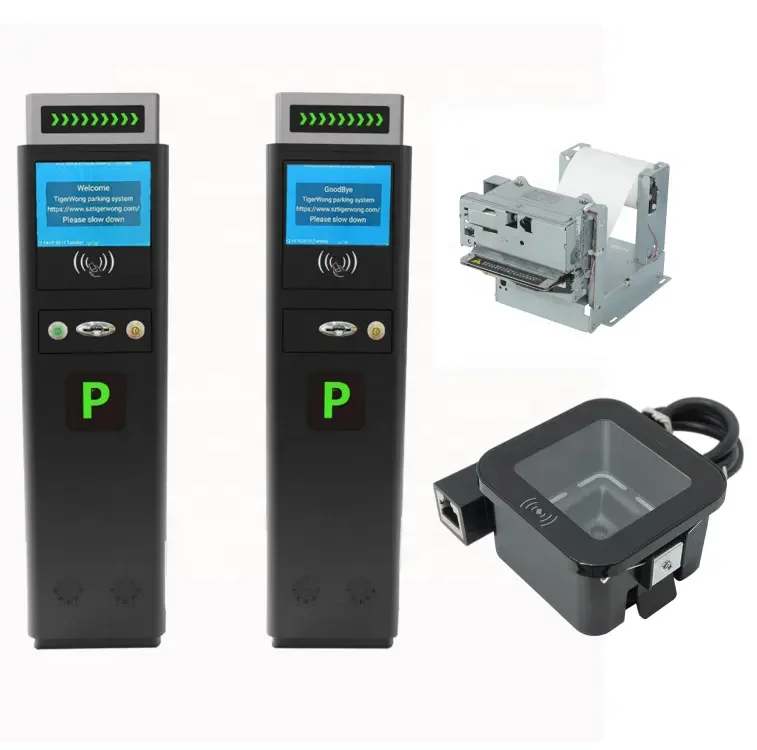 Intelligent Automatic Smart  LPR Car Parking  Automatic Ticket Dispenser System LPR Parking System Complete Set for Parking Lot
