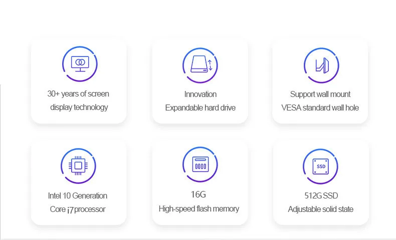 FHD 1920x1080 resolution Core i7 10th gen processor 16gb 512G DDR4 gaming desktop computer