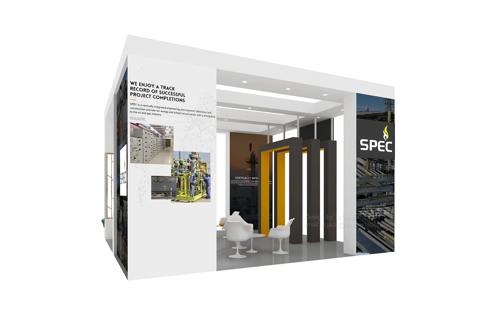 Booth Design and Executing Aluminium Truss Modular Exhibition Booth
