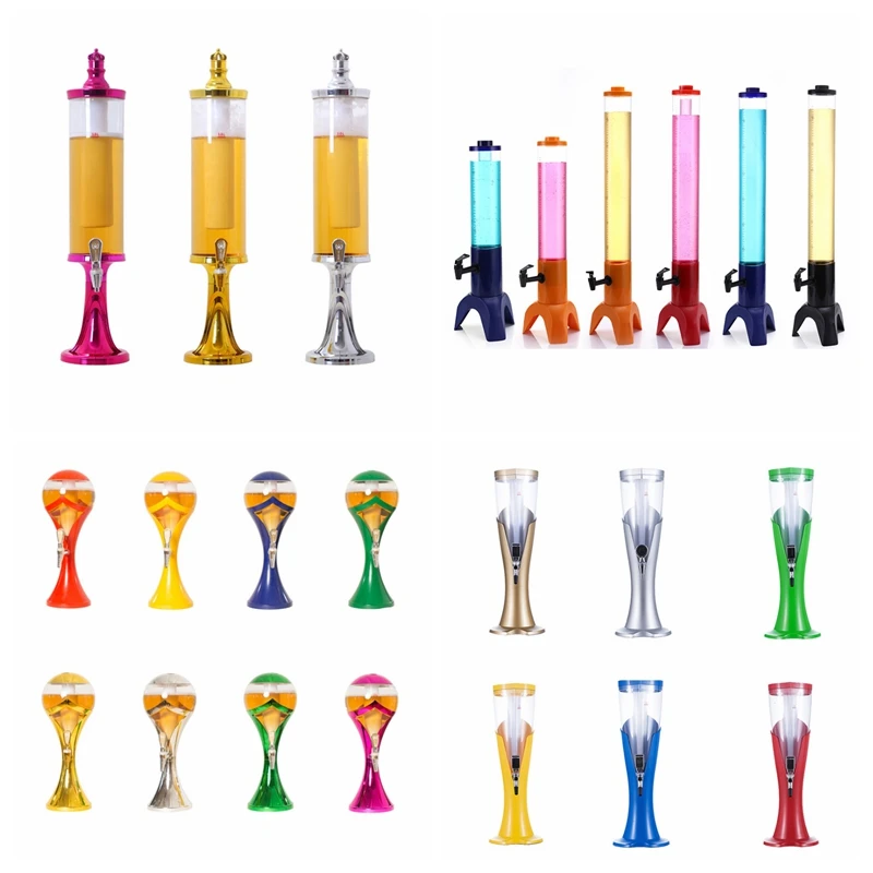 Factory Wholesale 3 Liter Bottoms Up Beer Dispenser Draft Beer Tower