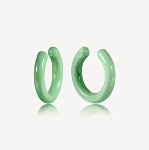 Keiyue Trendy Unisex Platinum Plated Clip on Earrings Copper Jewelry Platinum Plated Ear Clips Designer Earrings