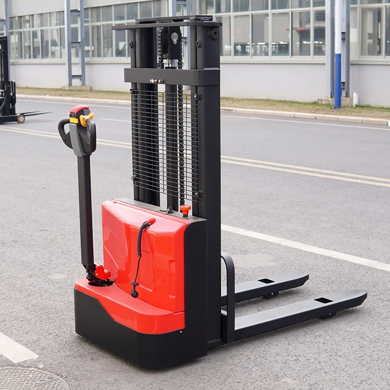 Warehouse Euippment 3 Way Stacker 1 Ton 1.5 Ton Seated Stand on Electric Forklift Stacker with 3m 4m 5m 6m 7m 10m Height
