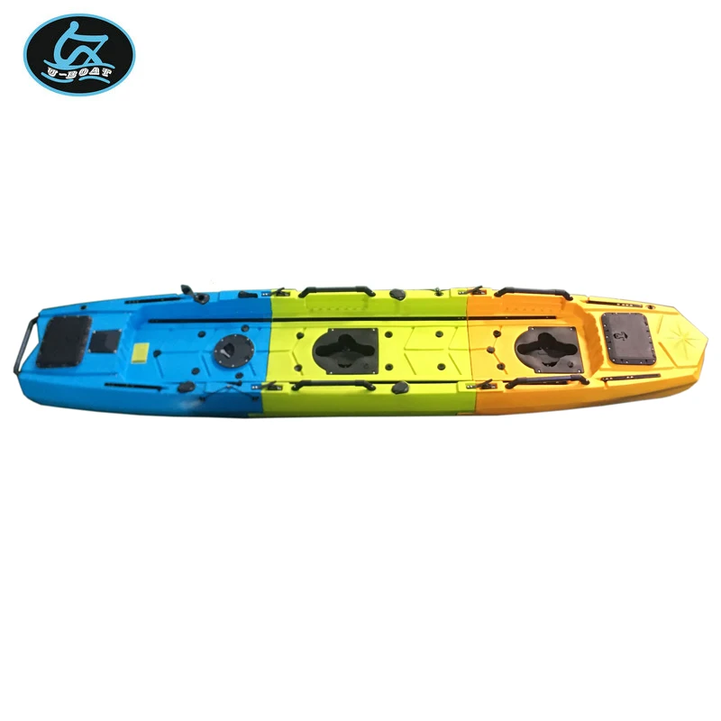 
U-boat 2021 New Design tandem sea kayak fishing foot pedal canoe kayak 2 person for sale 