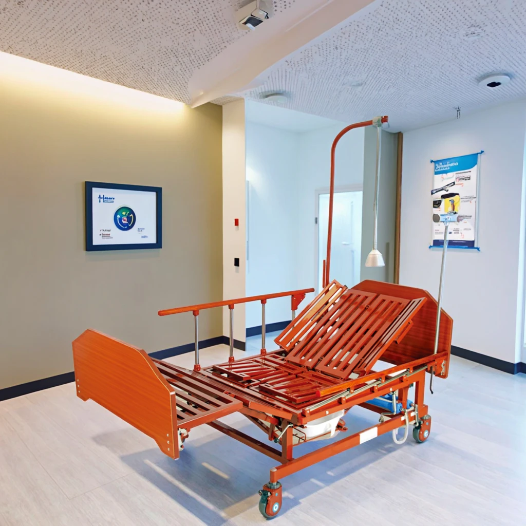 Motorized Rotation Hospital Bed-Five-Function Therapeutic Equipment Mattress Stainless Steel Foldable Portable 3-Year Warranty 6